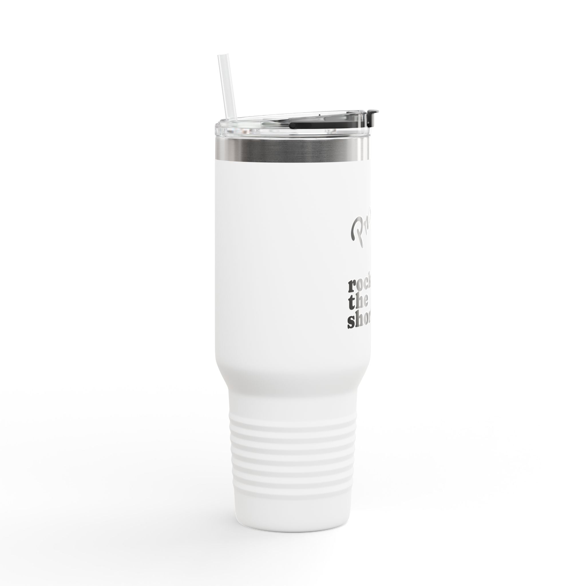 Progress. Not Perfection. Insulated Travel Mug - Rock the Short | 40oz Coffee Tumbler for On-the-Go