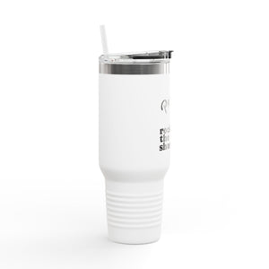 Progress. Not Perfection. Insulated Travel Mug - Rock the Short | 40oz Coffee Tumbler for On-the-Go