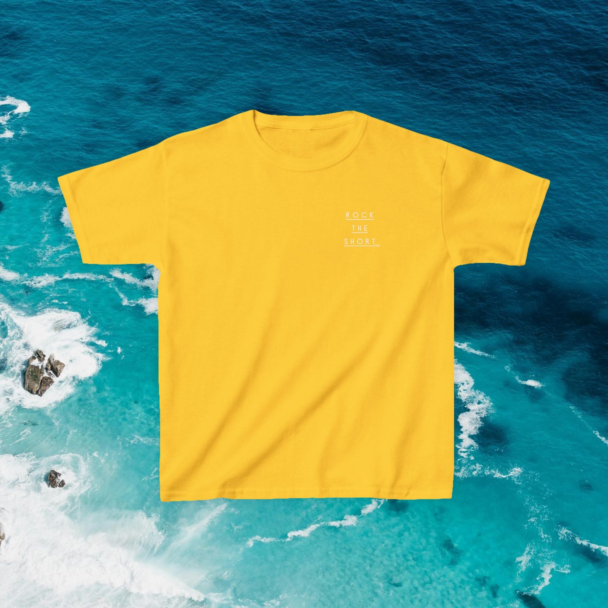 'Rock the Shore' Kids Heavy Cotton Tee - Cool Casual T-Shirt for Beach Lovers