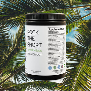 Rock the Short Pre-Workout Supplement, Watermelon (300g, 10.58oz)