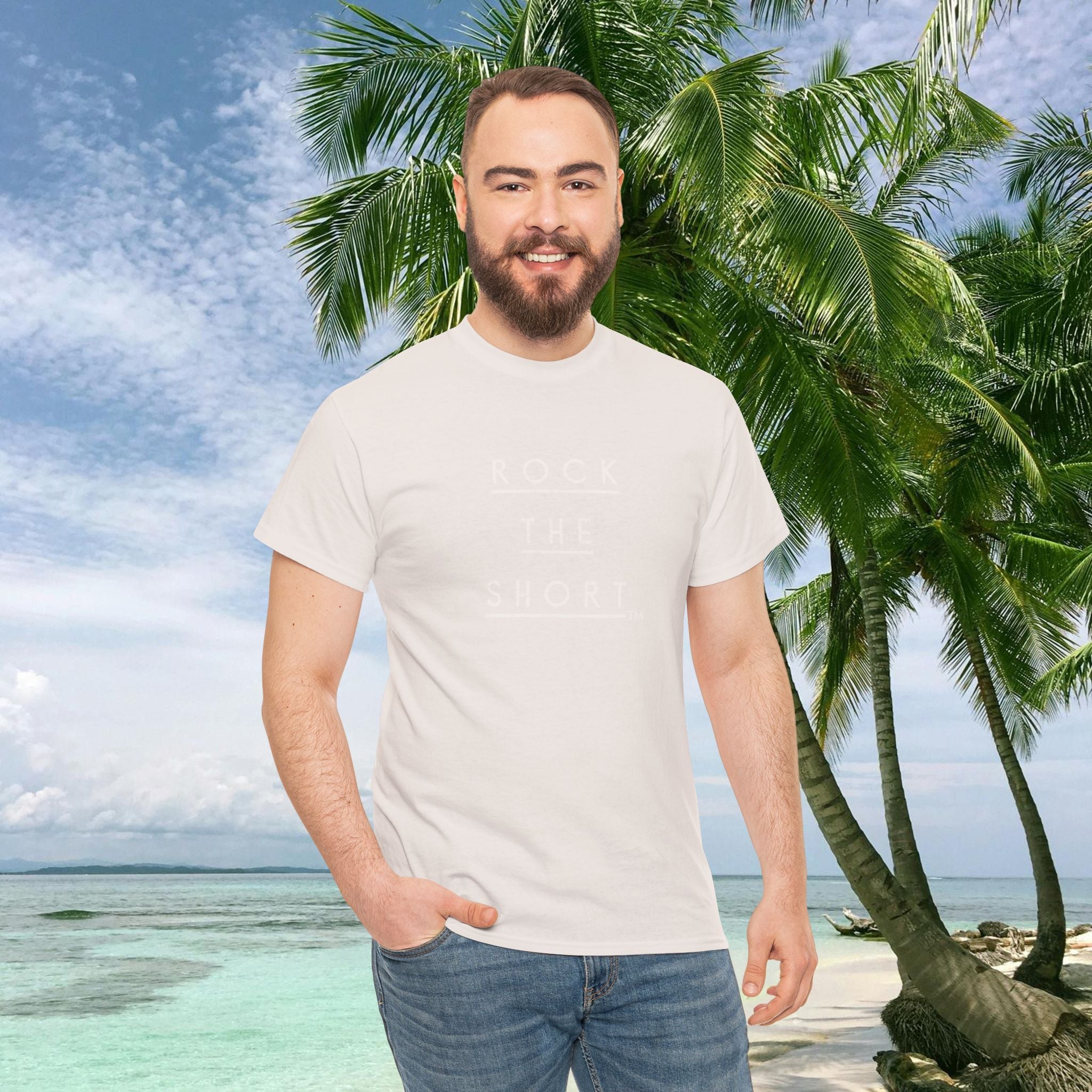 Rock the Short Unisex Heavy Cotton Tee - Casual Comfort for Everyday Life