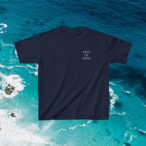 'Rock the Shore' Kids Heavy Cotton Tee - Cool Casual T-Shirt for Beach Lovers