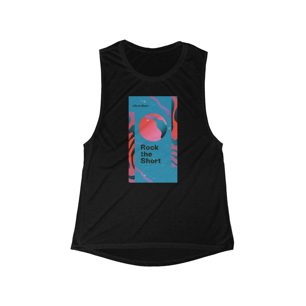 Rock the Short Women's Flowy Scoop Muscle Tank