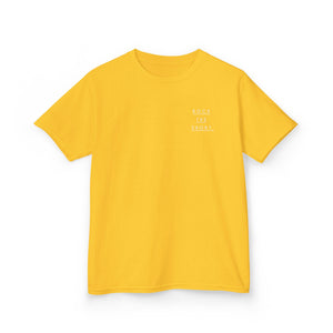 'Rock the Shore' Kids Heavy Cotton Tee - Cool Casual T-Shirt for Beach Lovers
