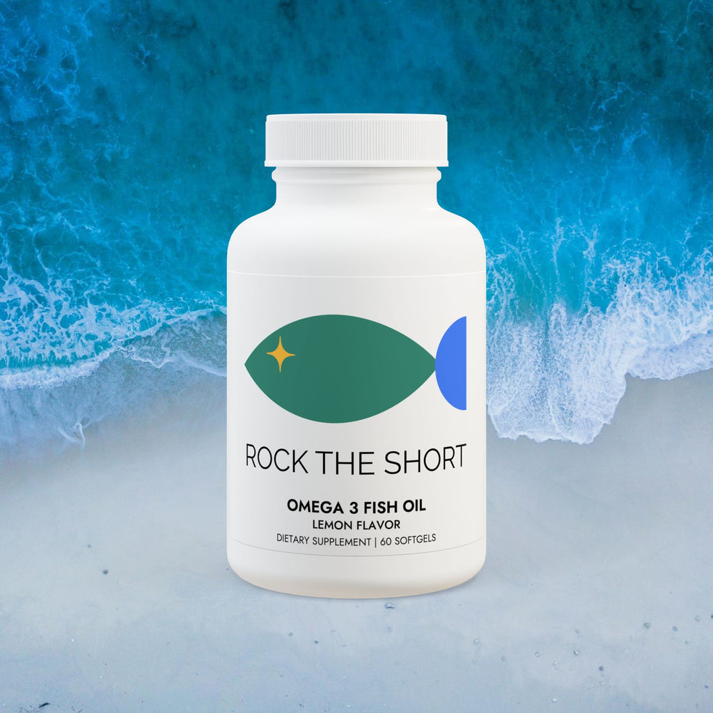 Rock the Short Omega 3 Fish Oil Supplement (60 Softgels)