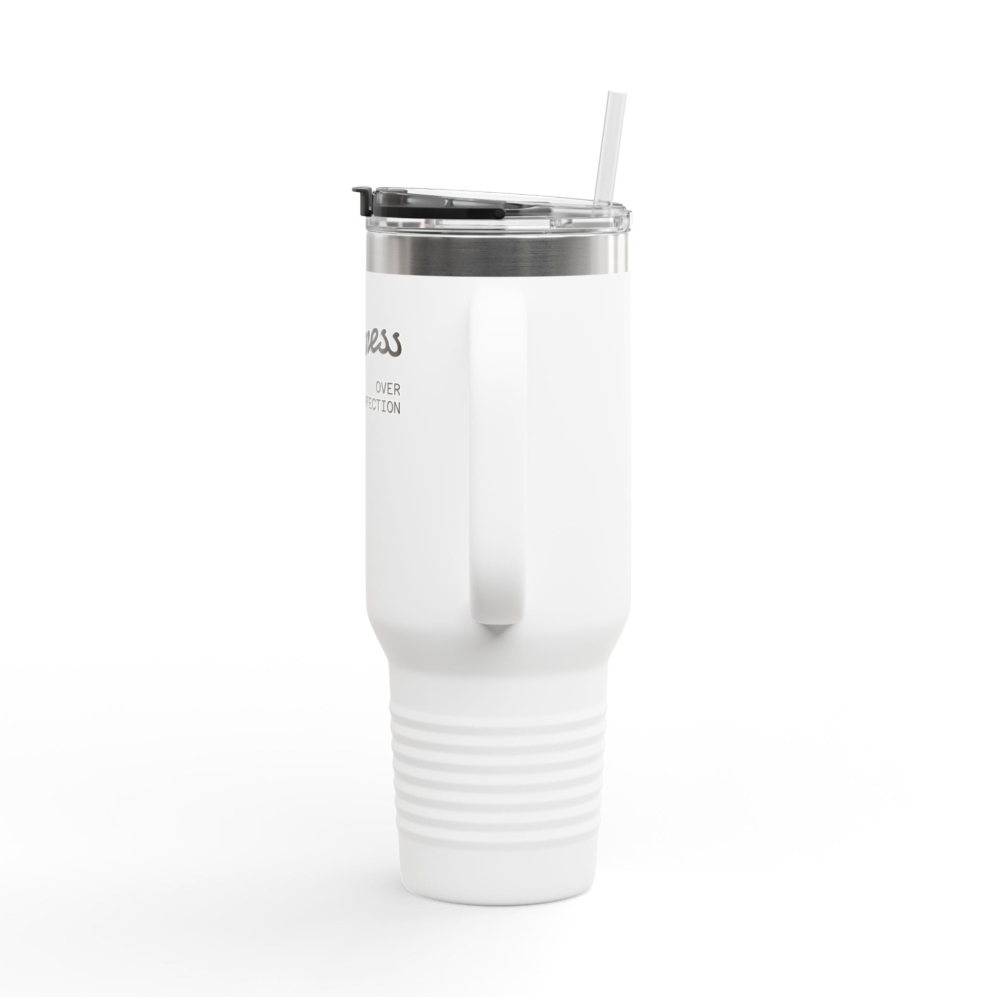 Progress. Not Perfection. Insulated Travel Mug - Rock the Short | 40oz Coffee Tumbler for On-the-Go