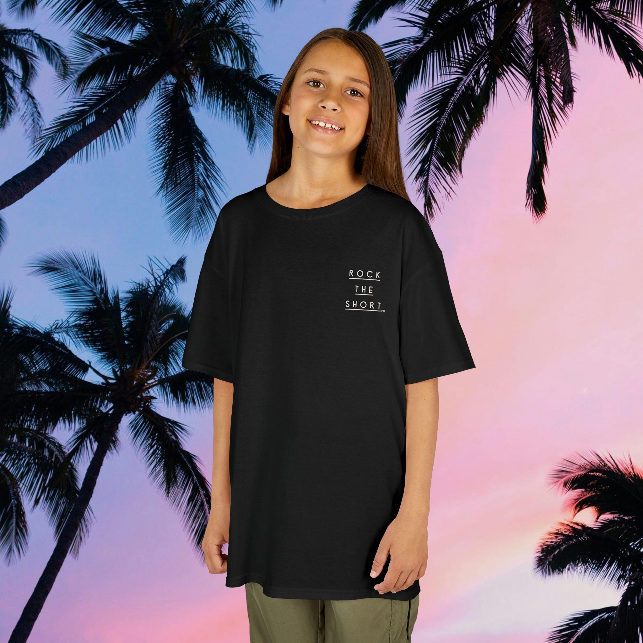 'Rock the Shore' Kids Heavy Cotton Tee - Cool Casual T-Shirt for Beach Lovers