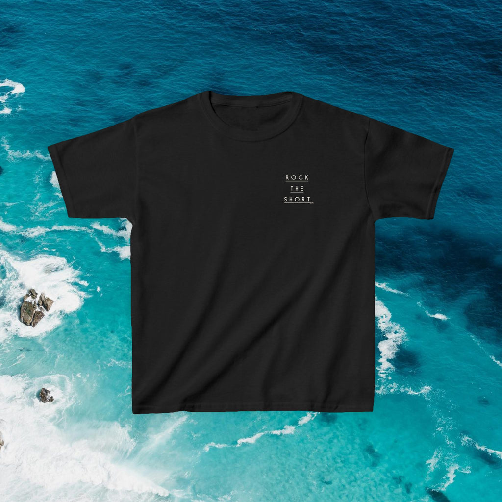 'Rock the Shore' Kids Heavy Cotton Tee - Cool Casual T-Shirt for Beach Lovers