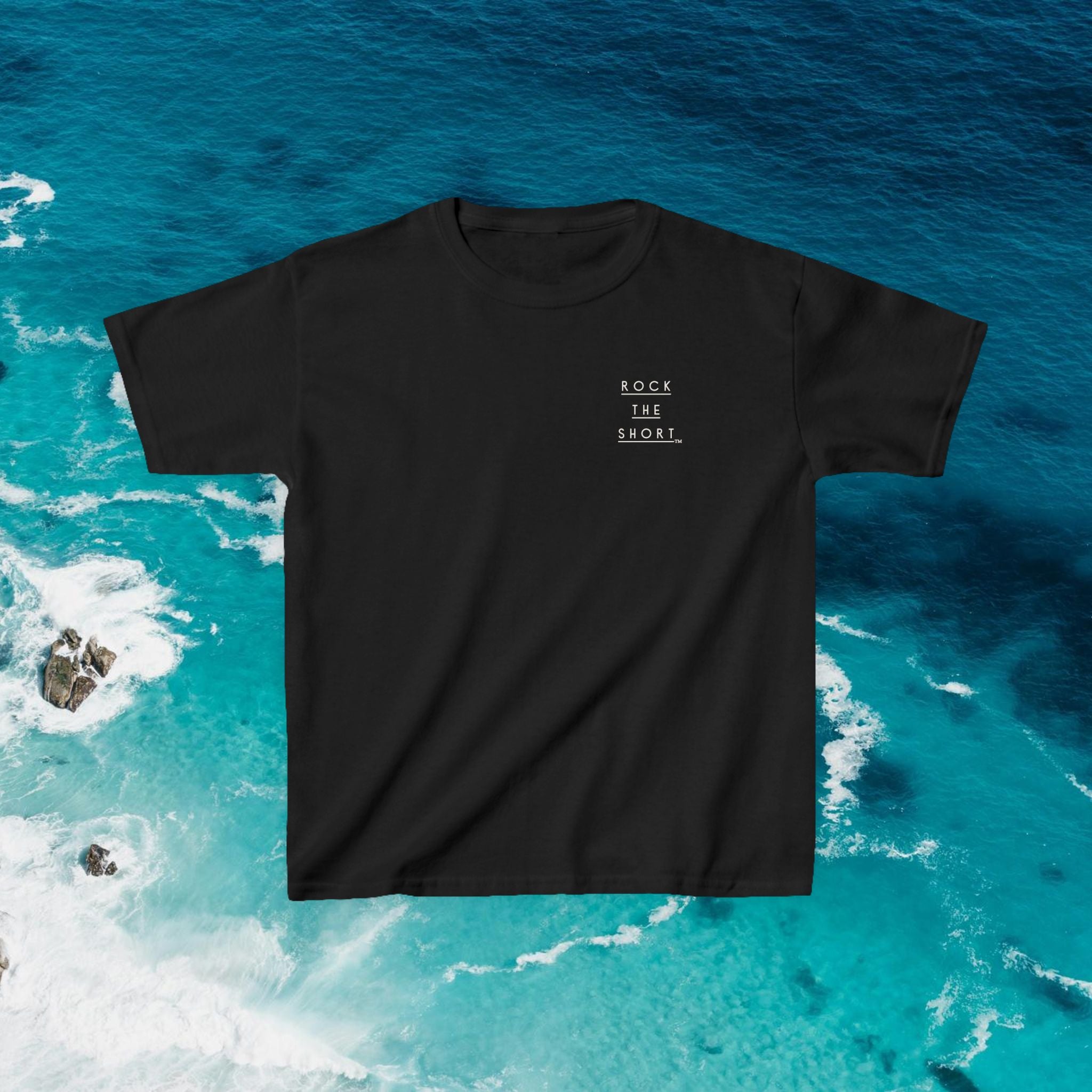 'Rock the Shore' Kids Heavy Cotton Tee - Cool Casual T-Shirt for Beach Lovers