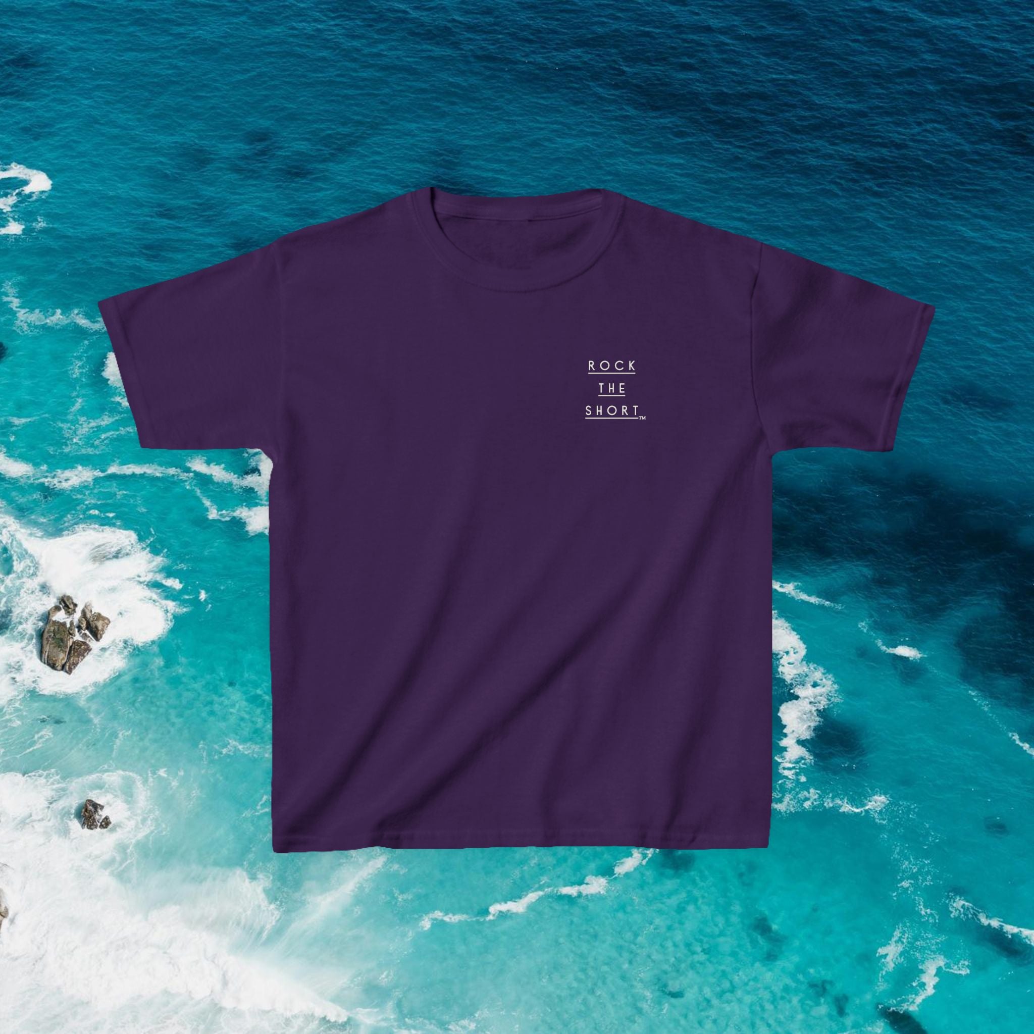 'Rock the Shore' Kids Heavy Cotton Tee - Cool Casual T-Shirt for Beach Lovers
