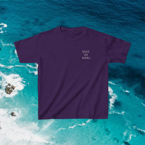 'Rock the Shore' Kids Heavy Cotton Tee - Cool Casual T-Shirt for Beach Lovers