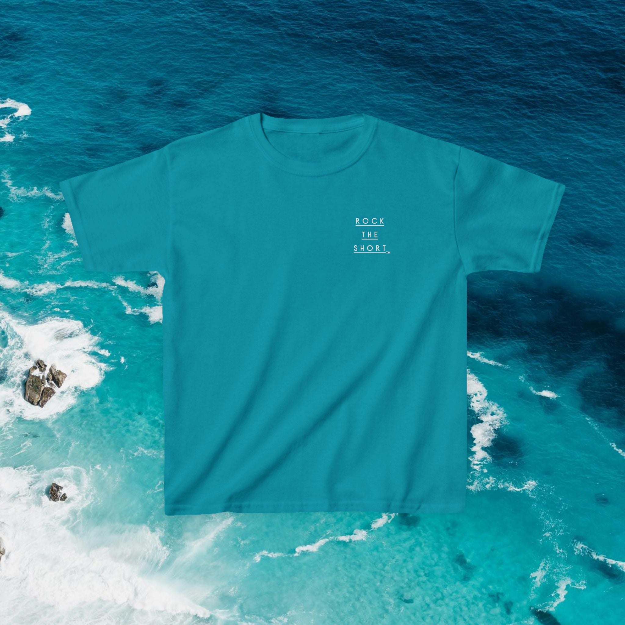 'Rock the Shore' Kids Heavy Cotton Tee - Cool Casual T-Shirt for Beach Lovers