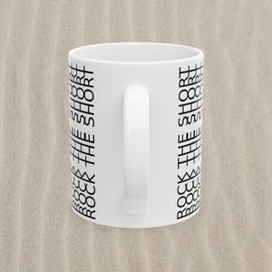 Rock the Short Ceramic Mug - Minimalist Design for Coffee Lovers - TIRE TREAD MUG