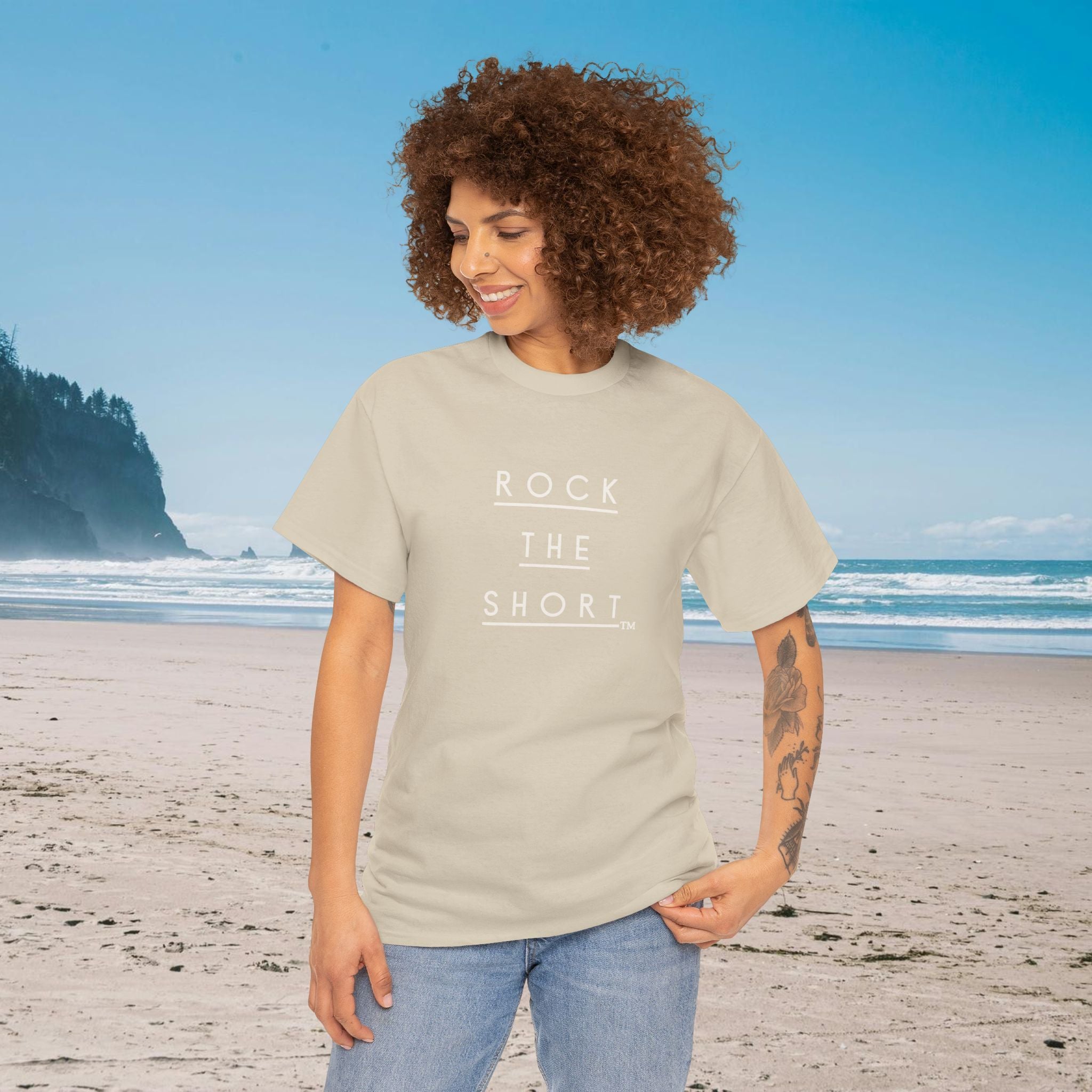 Rock the Short Unisex Heavy Cotton Tee - Casual Comfort for Everyday Life