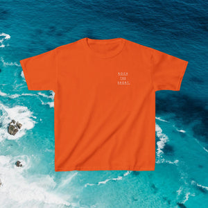 'Rock the Shore' Kids Heavy Cotton Tee - Cool Casual T-Shirt for Beach Lovers