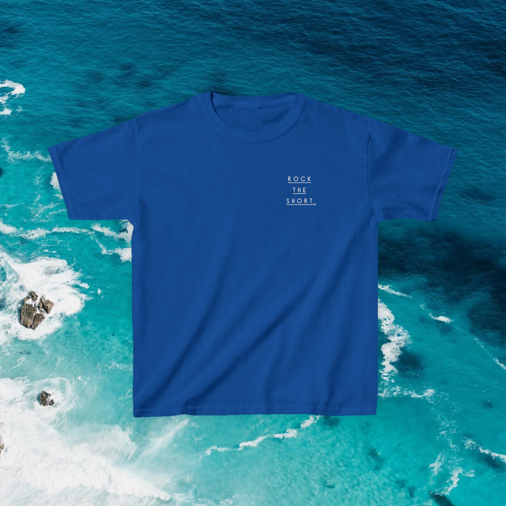 'Rock the Shore' Kids Heavy Cotton Tee - Cool Casual T-Shirt for Beach Lovers