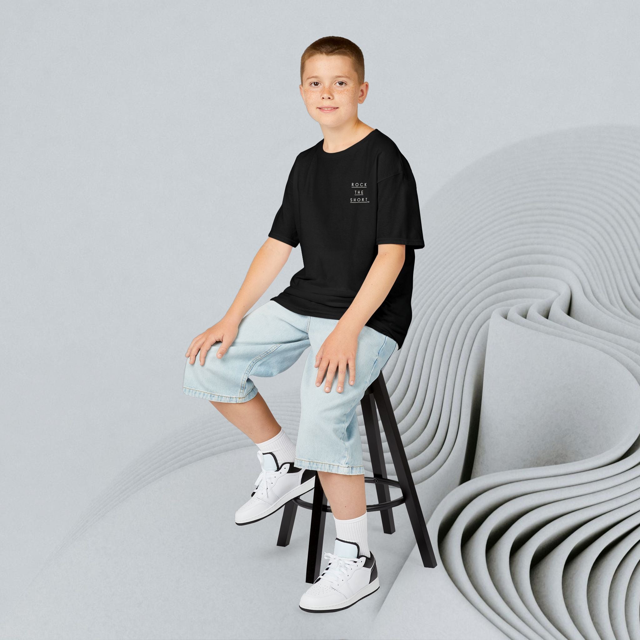 'Rock the Shore' Kids Heavy Cotton Tee - Cool Casual T-Shirt for Beach Lovers