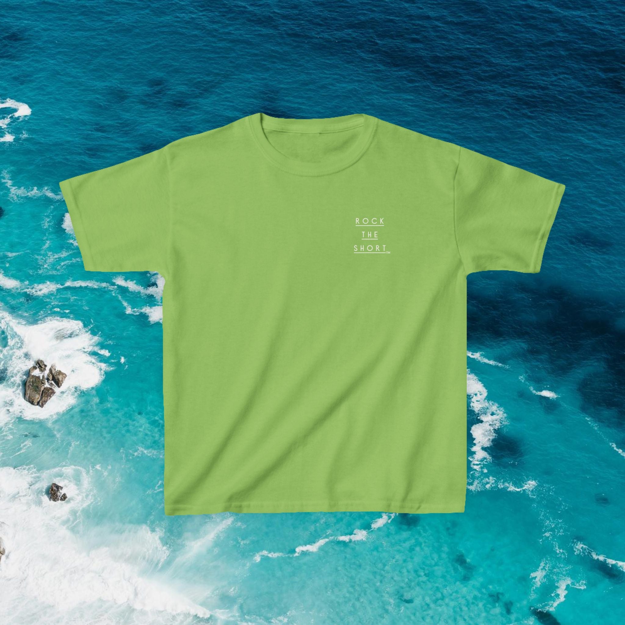 'Rock the Shore' Kids Heavy Cotton Tee - Cool Casual T-Shirt for Beach Lovers
