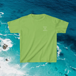 'Rock the Shore' Kids Heavy Cotton Tee - Cool Casual T-Shirt for Beach Lovers