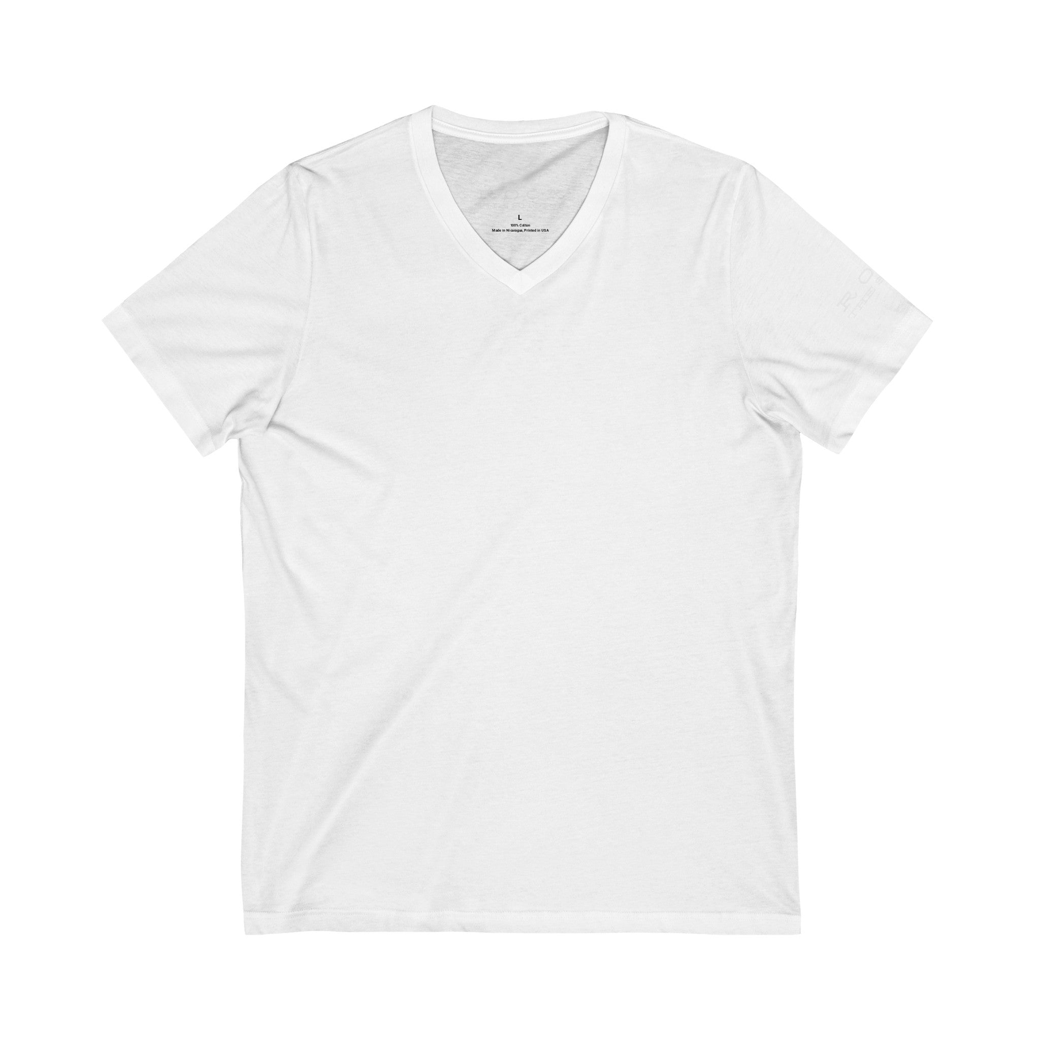 Unisex Jersey Short Sleeve V-Neck Tee