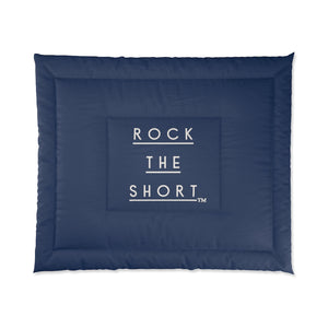 Navy Rock the Short Comforter