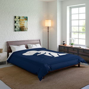 The Chompy Comforter White/Navy