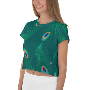 Tawney Peacock Crop Tee 🦚