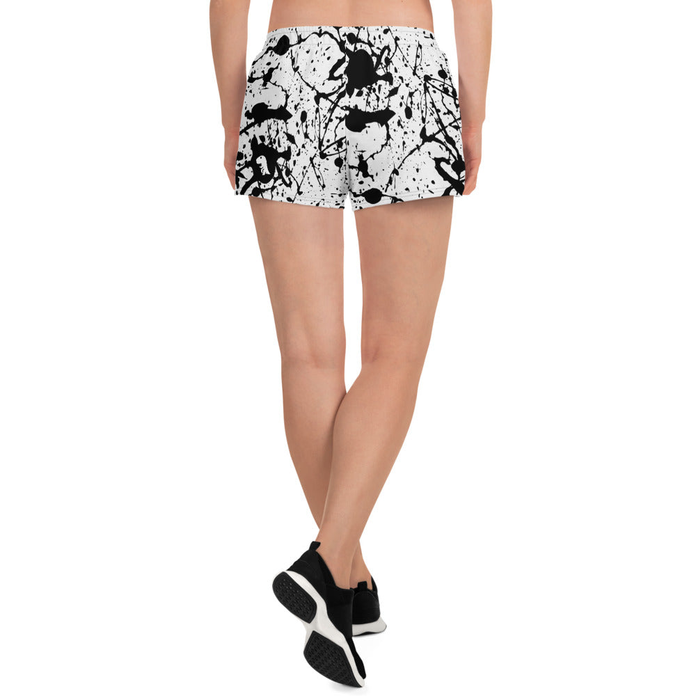 Chompy Painting Women's Athletic Short Shorts