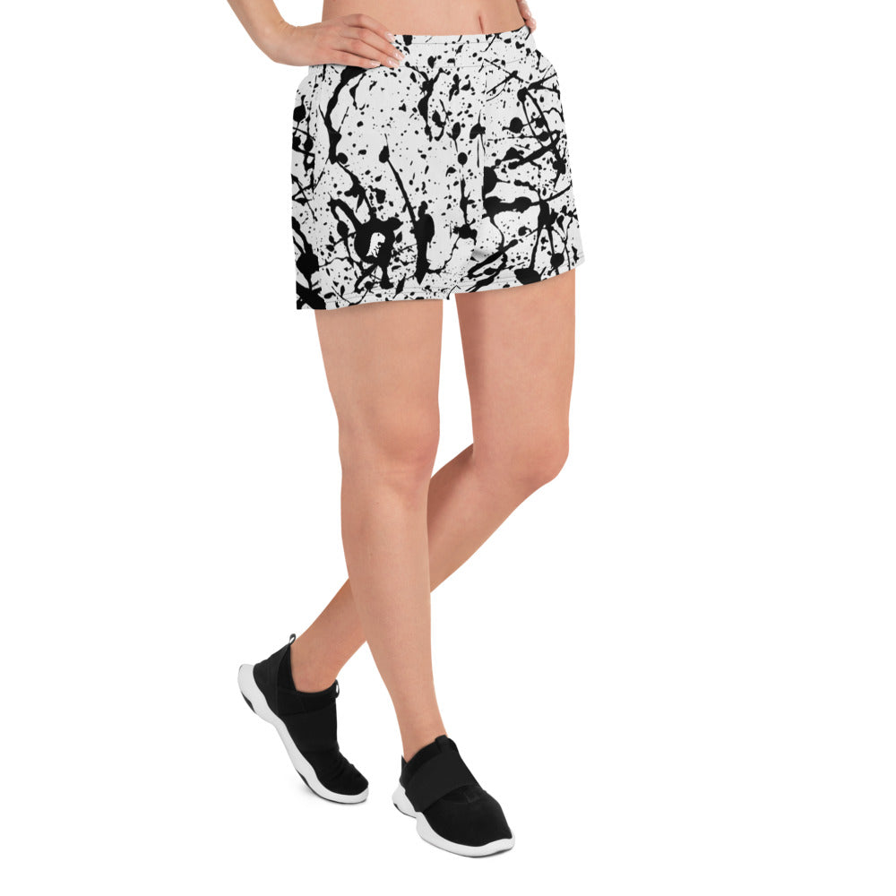 Chompy Painting Women's Athletic Short Shorts