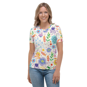 Chompy Flower Garden Women's T-shirt