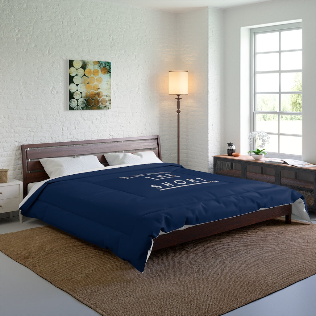 Navy Rock the Short Comforter