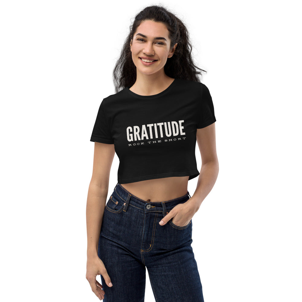 Gratitude Rock the Short Organic Crop Top