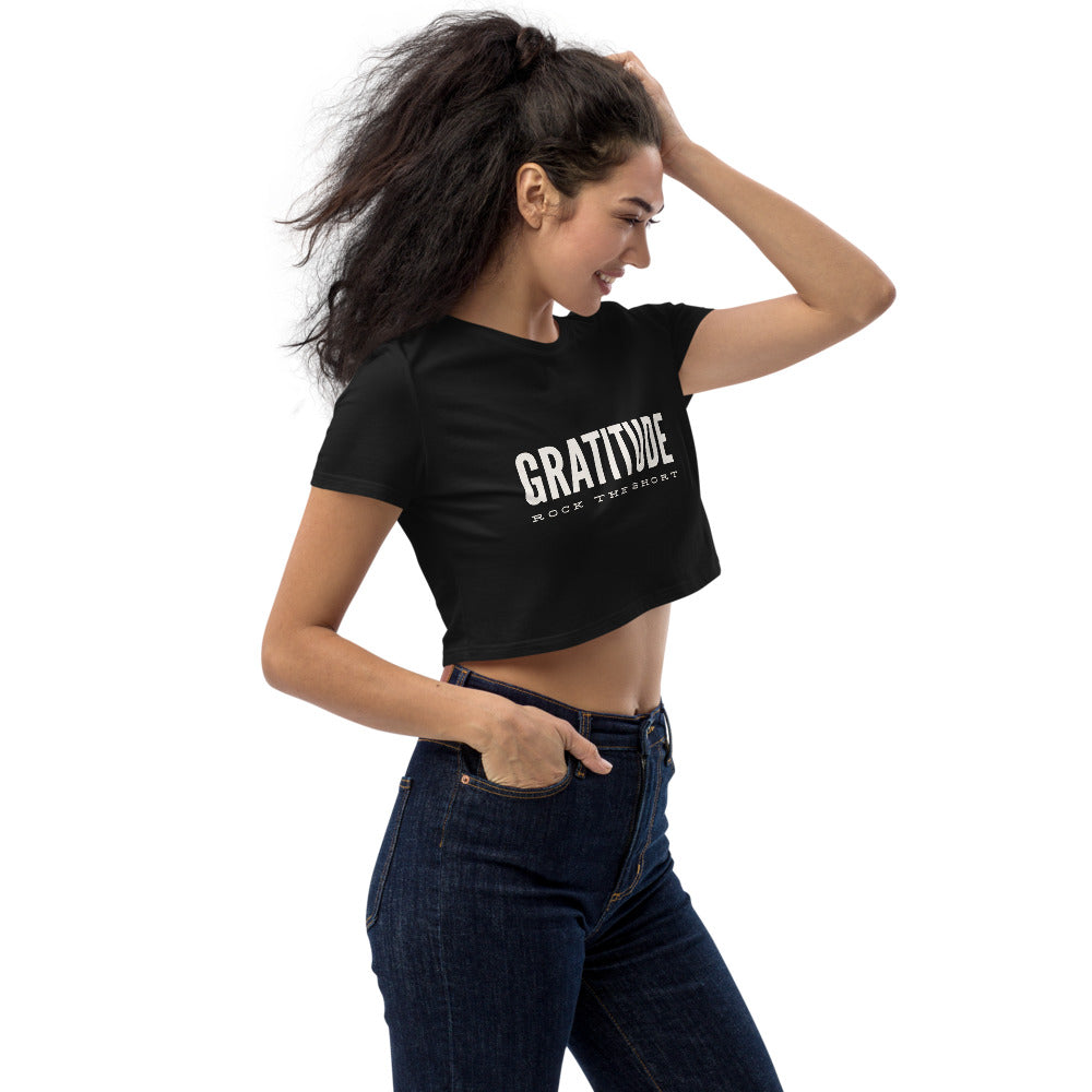 Gratitude Rock the Short Organic Crop Top