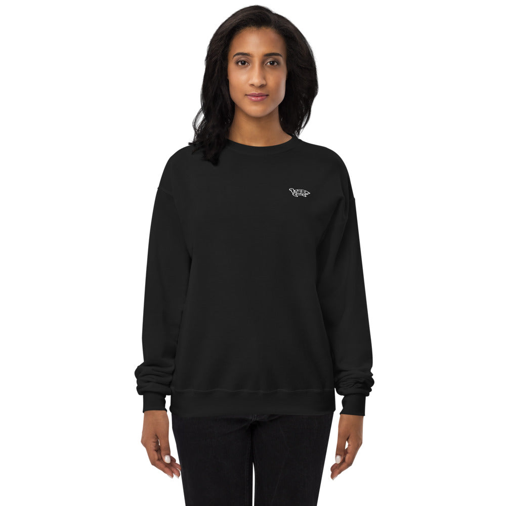 Leatherback Unisex fleece sweatshirt