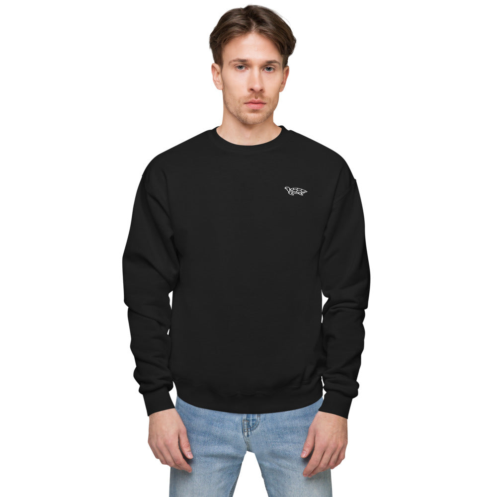 Leatherback Unisex fleece sweatshirt