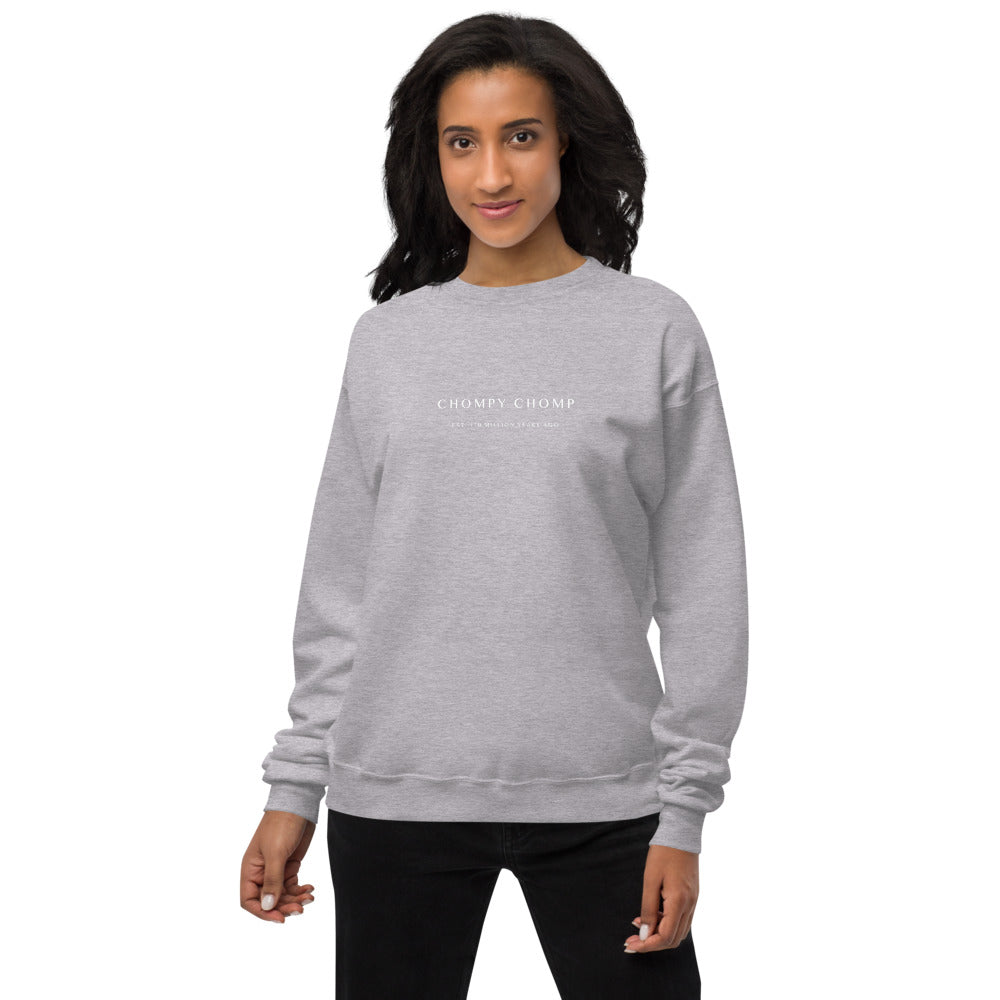 Chompy Chomp Unisex fleece sweatshirt