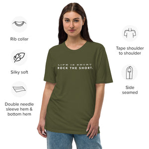 Life is Short Rock the Short premium viscose hemp t-shirt