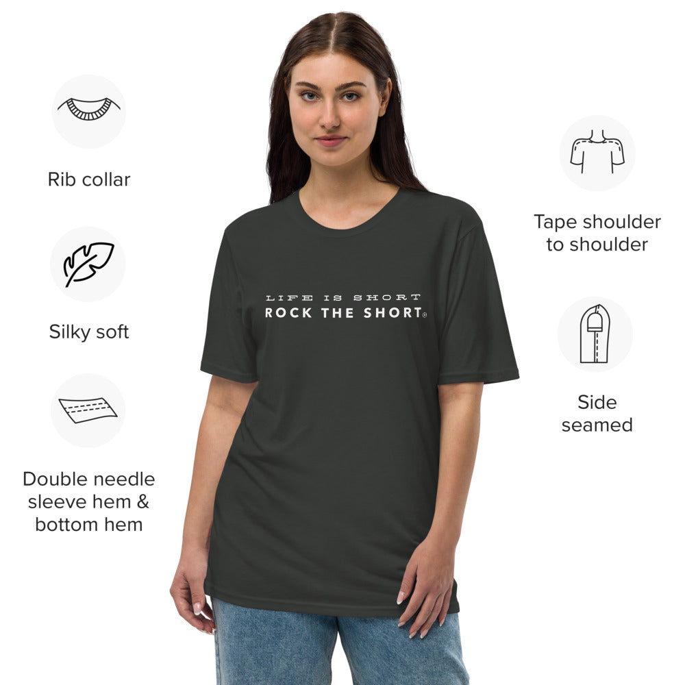 Life is Short Rock the Short premium viscose hemp t-shirt