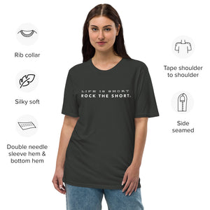 Life is Short Rock the Short premium viscose hemp t-shirt