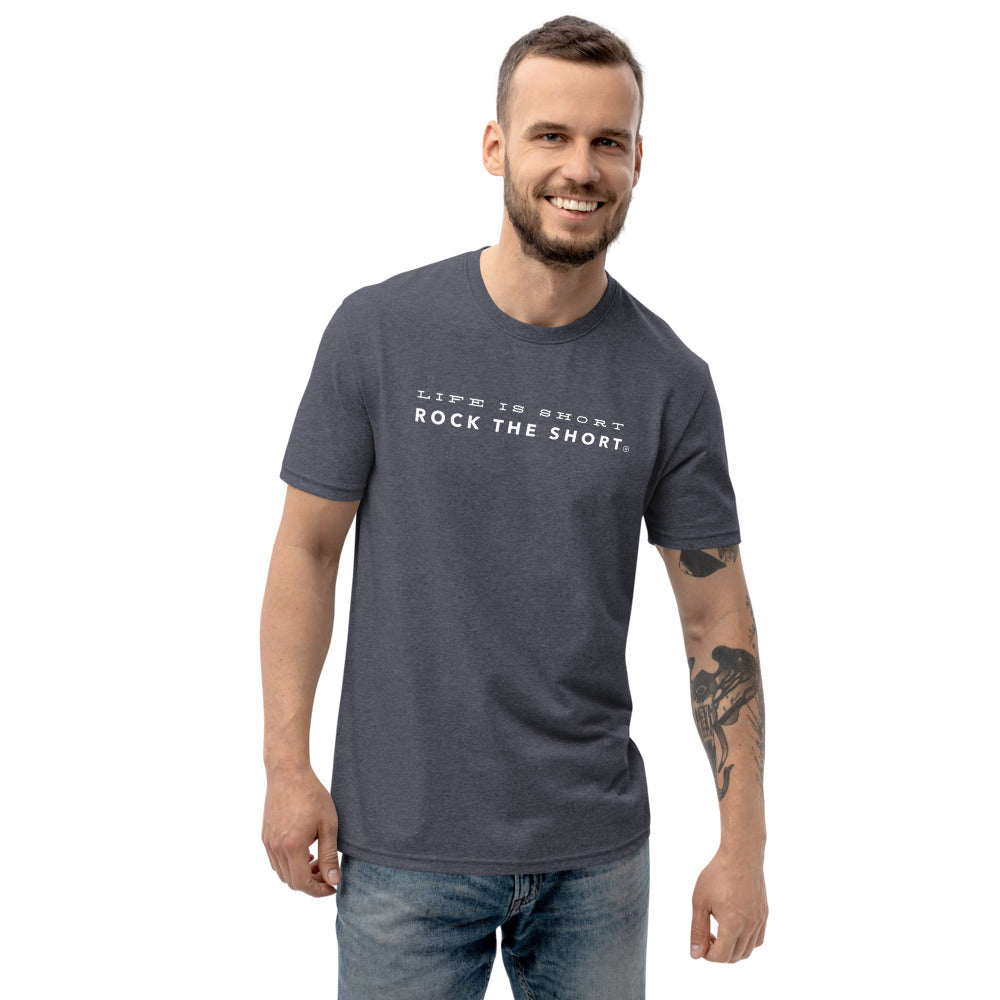 Life is Short Rock the Short recycled t-shirt