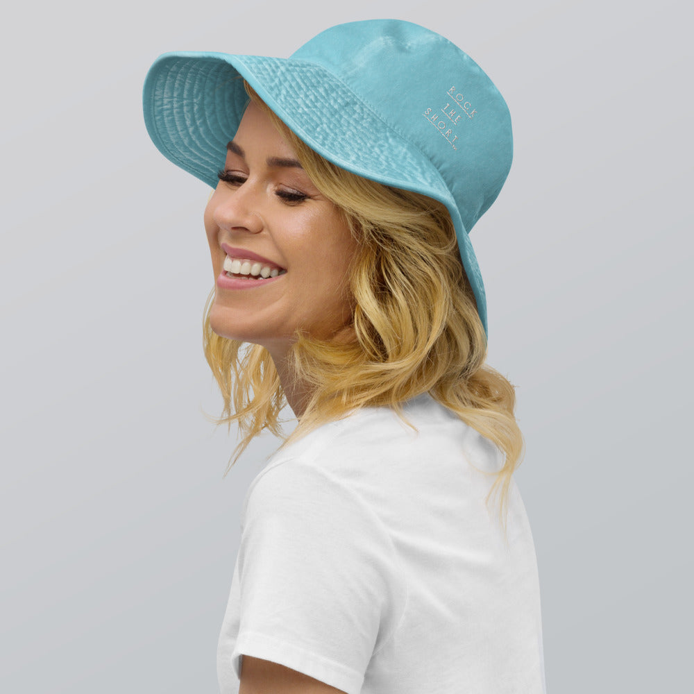 Rock the Short Wide brim bucket hat