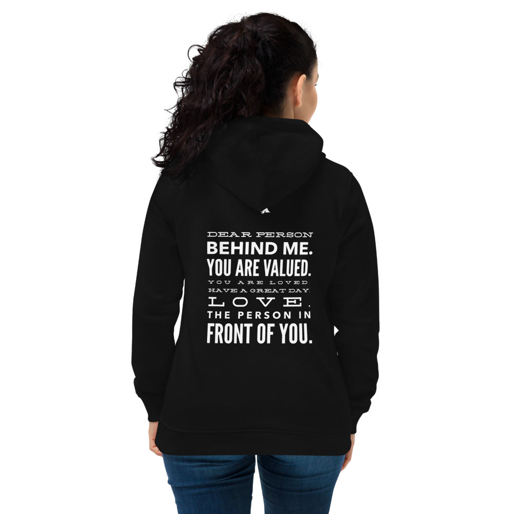 Spreading Good Vibes Women's eco fitted hoodie