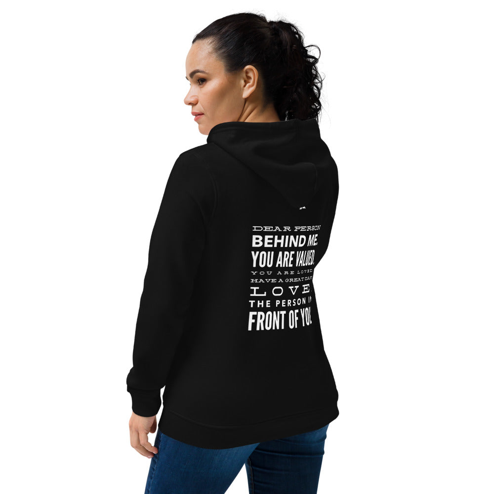 Spreading Good Vibes Women's eco fitted hoodie