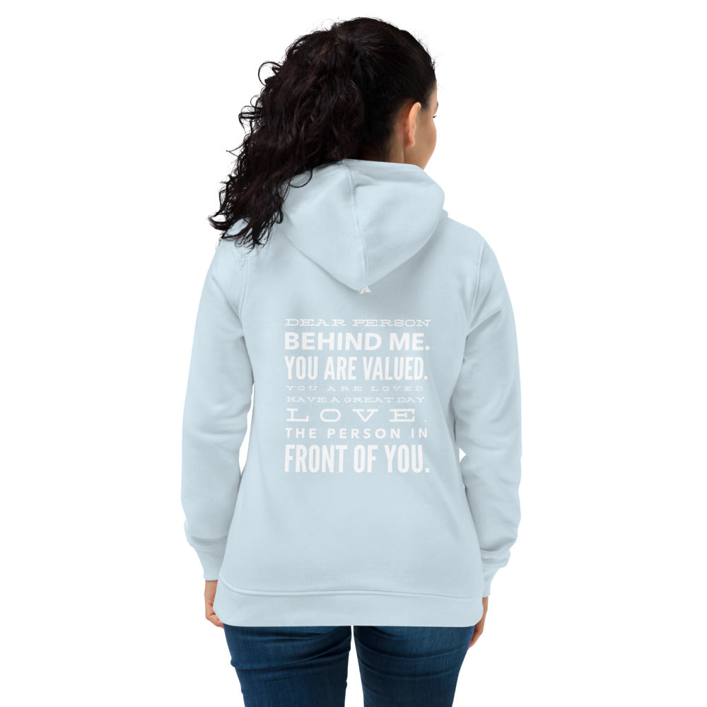 Spreading Good Vibes Women's eco fitted hoodie