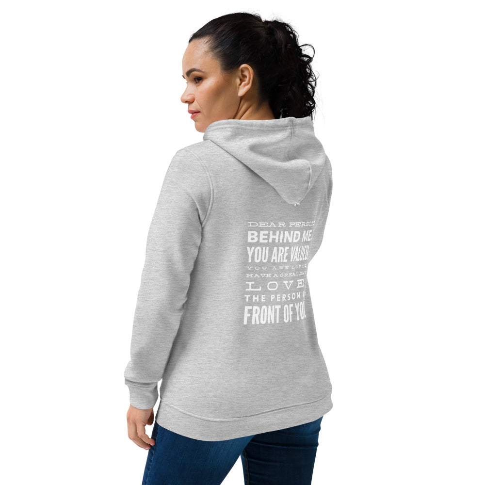 Spreading Good Vibes Women's eco fitted hoodie