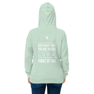 Spreading Good Vibes Women's eco fitted hoodie