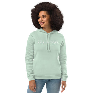 Life is Short Rock the Short Women's eco fitted hoodie